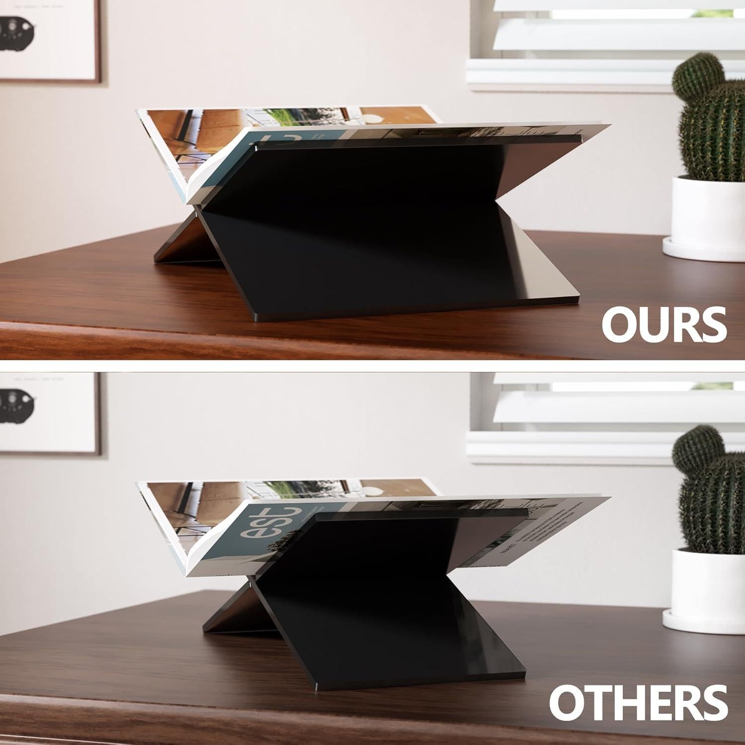 Soporte de Libro Acrílico Neatsure Grande 31.75x24.13 cm Negro