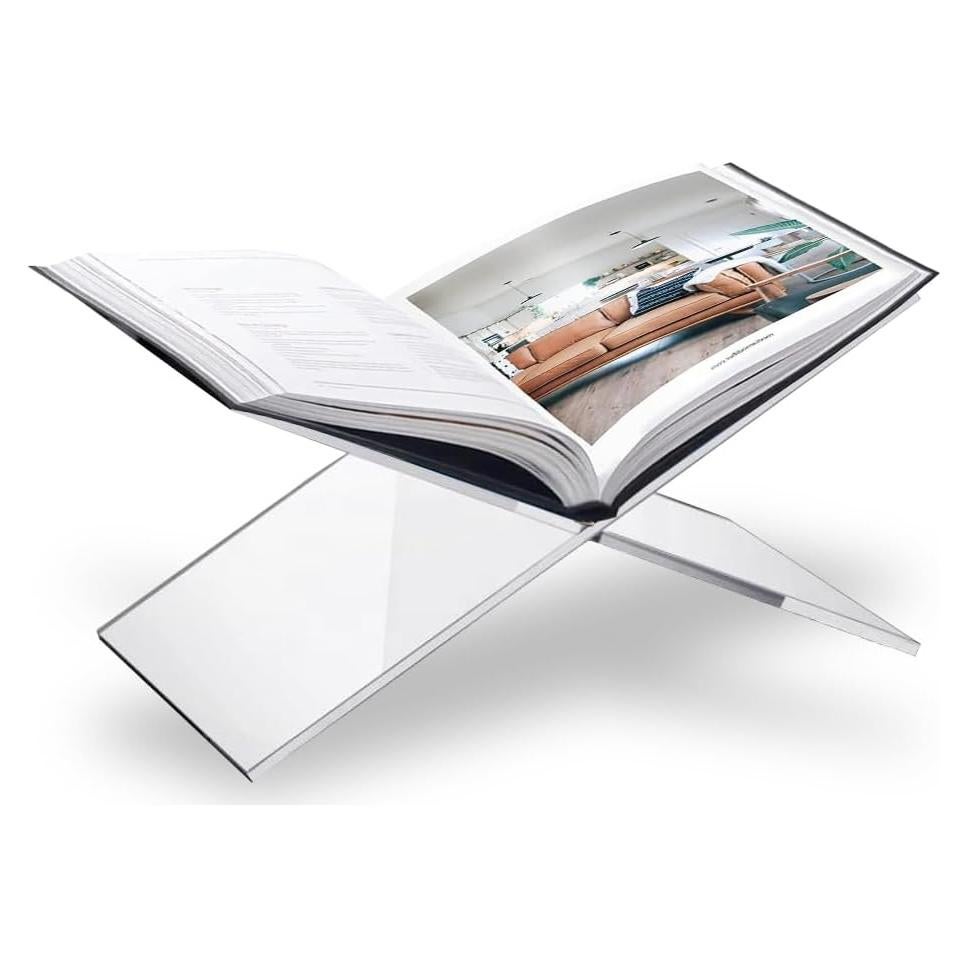 Soporte de Libro Acrílico Transparente Sarvo Kitchen 15.24x30.48cm