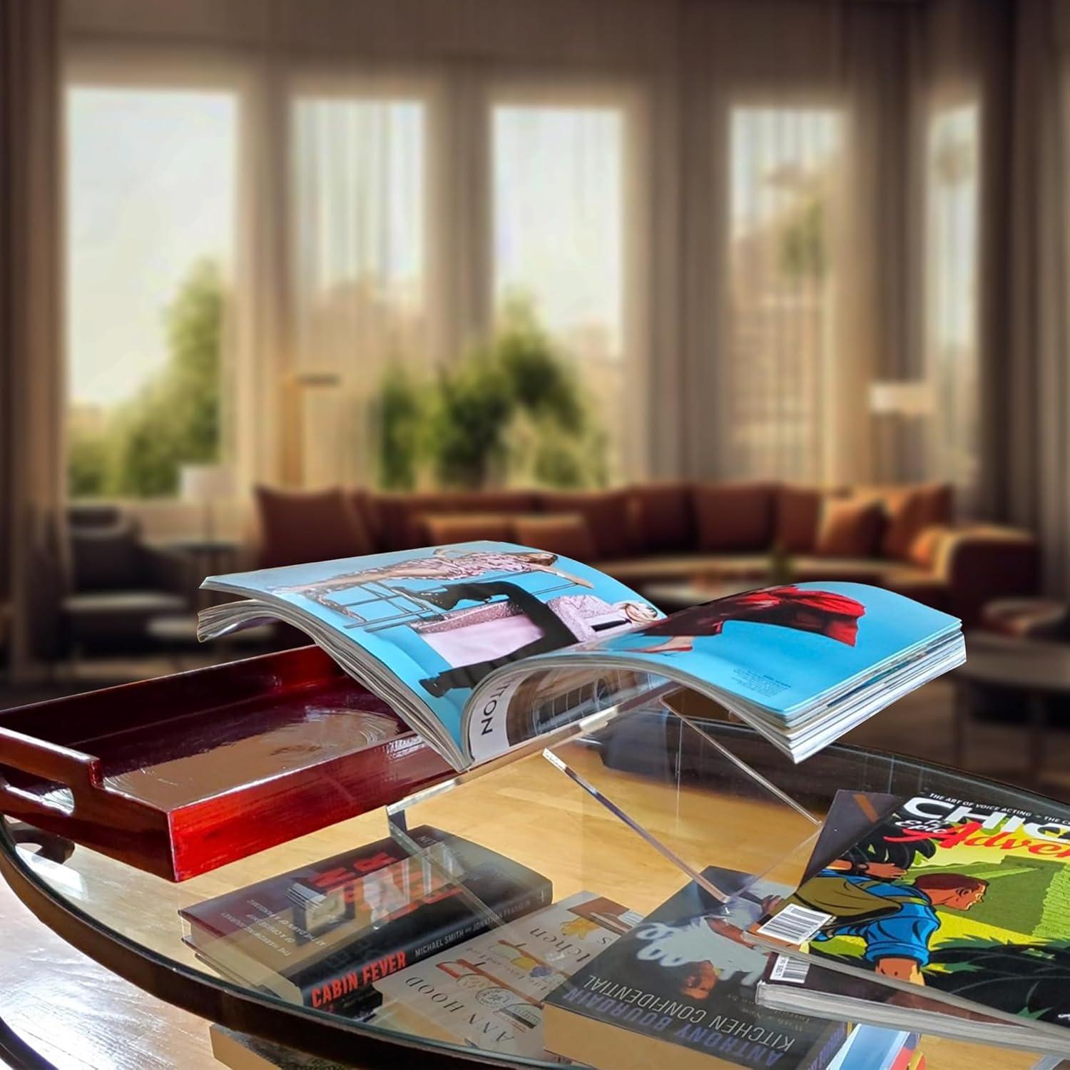 Soporte de Libro Acrílico Transparente Sarvo Kitchen 15.24x30.48cm