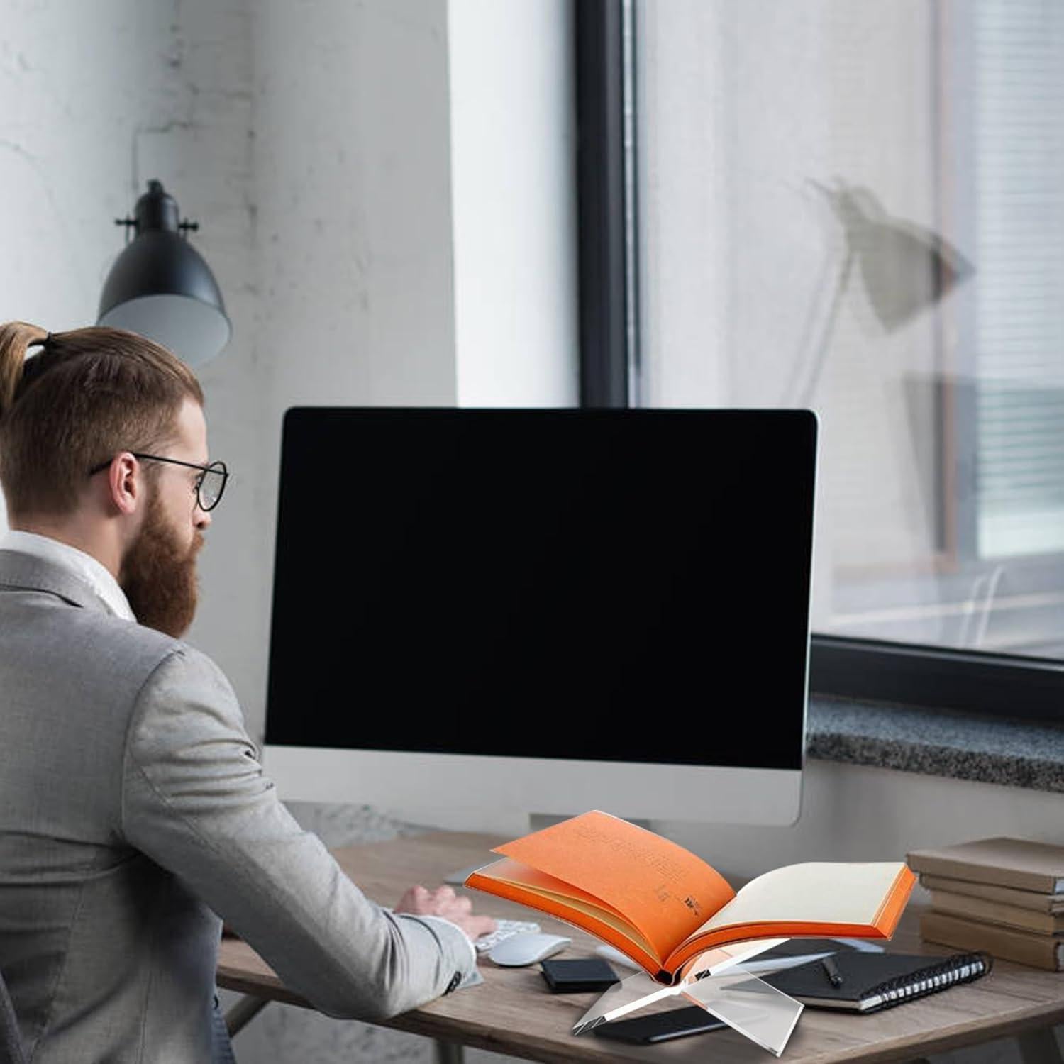Soporte de Libro Acrílico Transparente Sarvo Kitchen 15.24x30.48cm