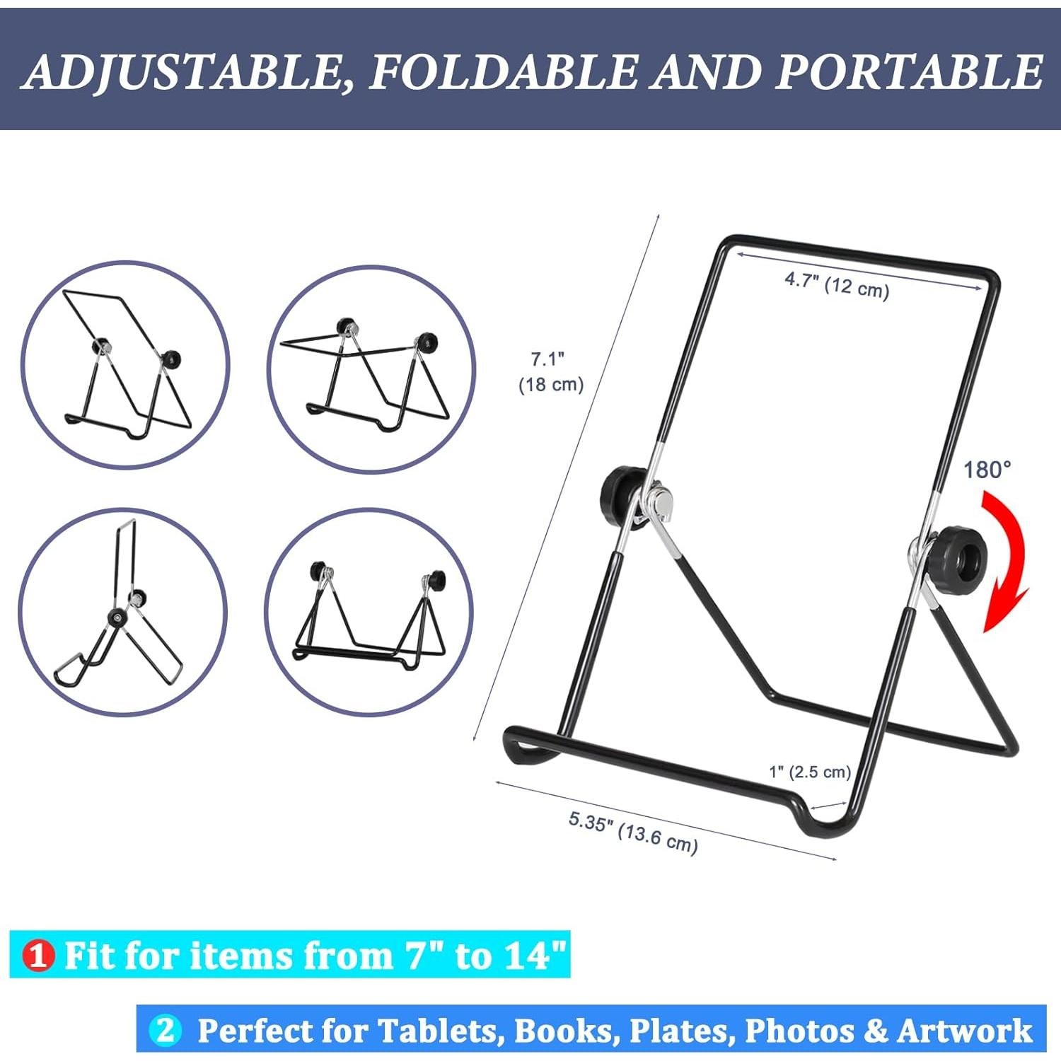 Soporte de Exhibición Ajustable Artliving 2 Pack Negro