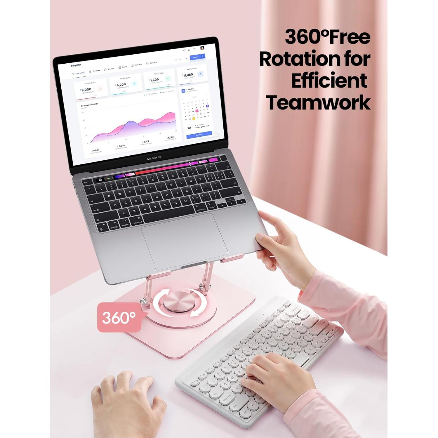 Soporte Ajustable para Laptop Vaydeer Plegable 360° Ergonómico