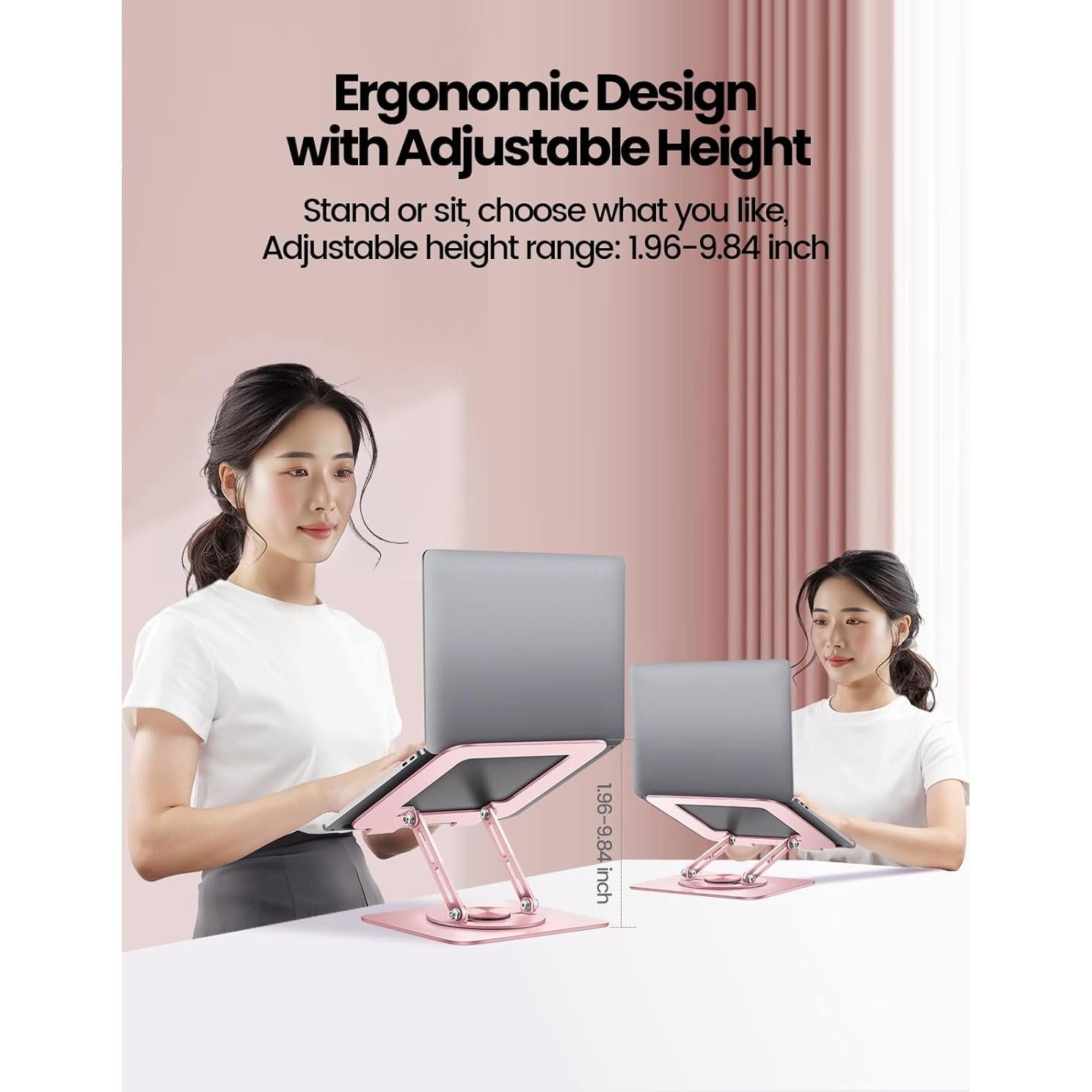 Soporte Ajustable para Laptop Vaydeer Plegable 360° Ergonómico