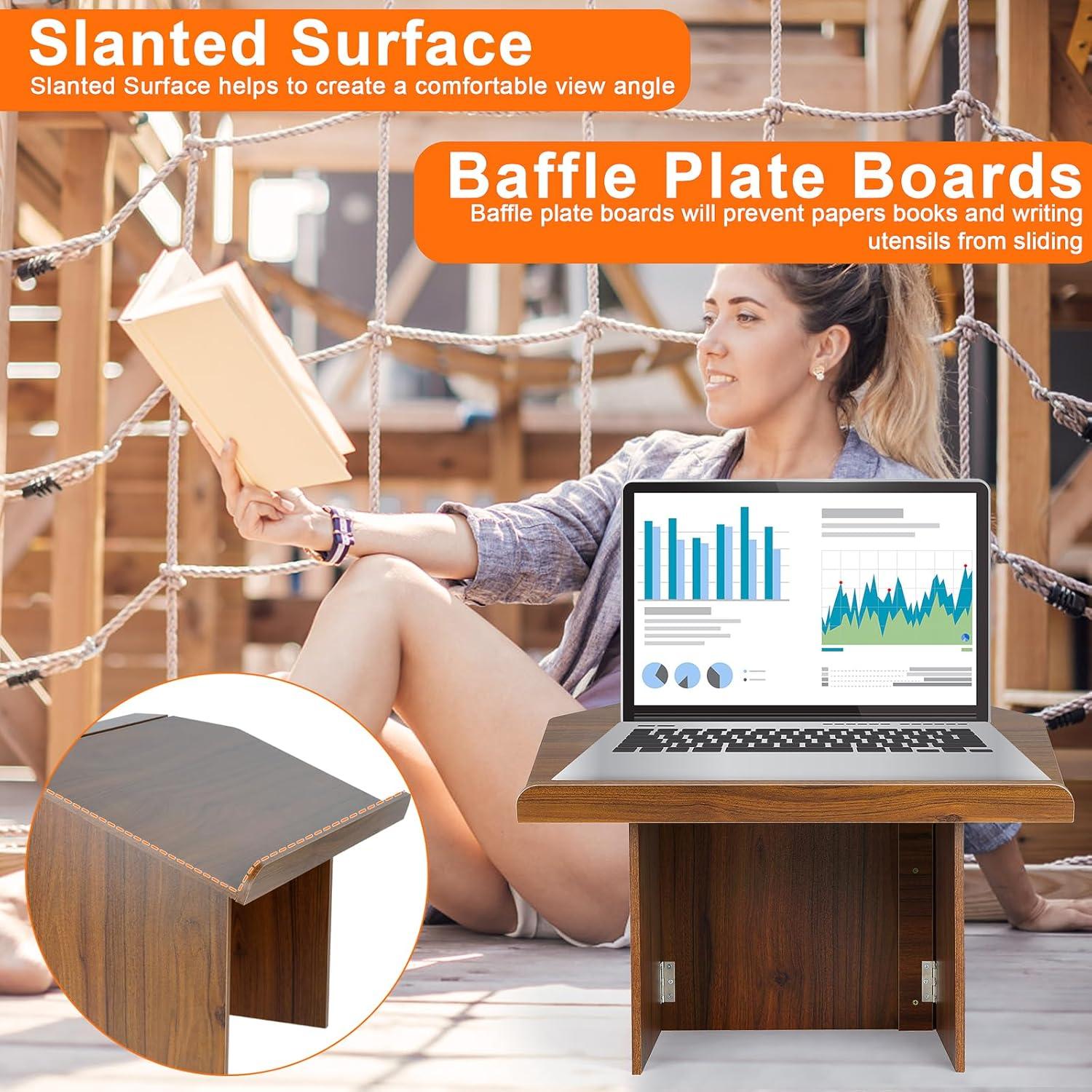 Atril de Mesa Plegable Nisorpa, Soporte Portátil para Presentaciones