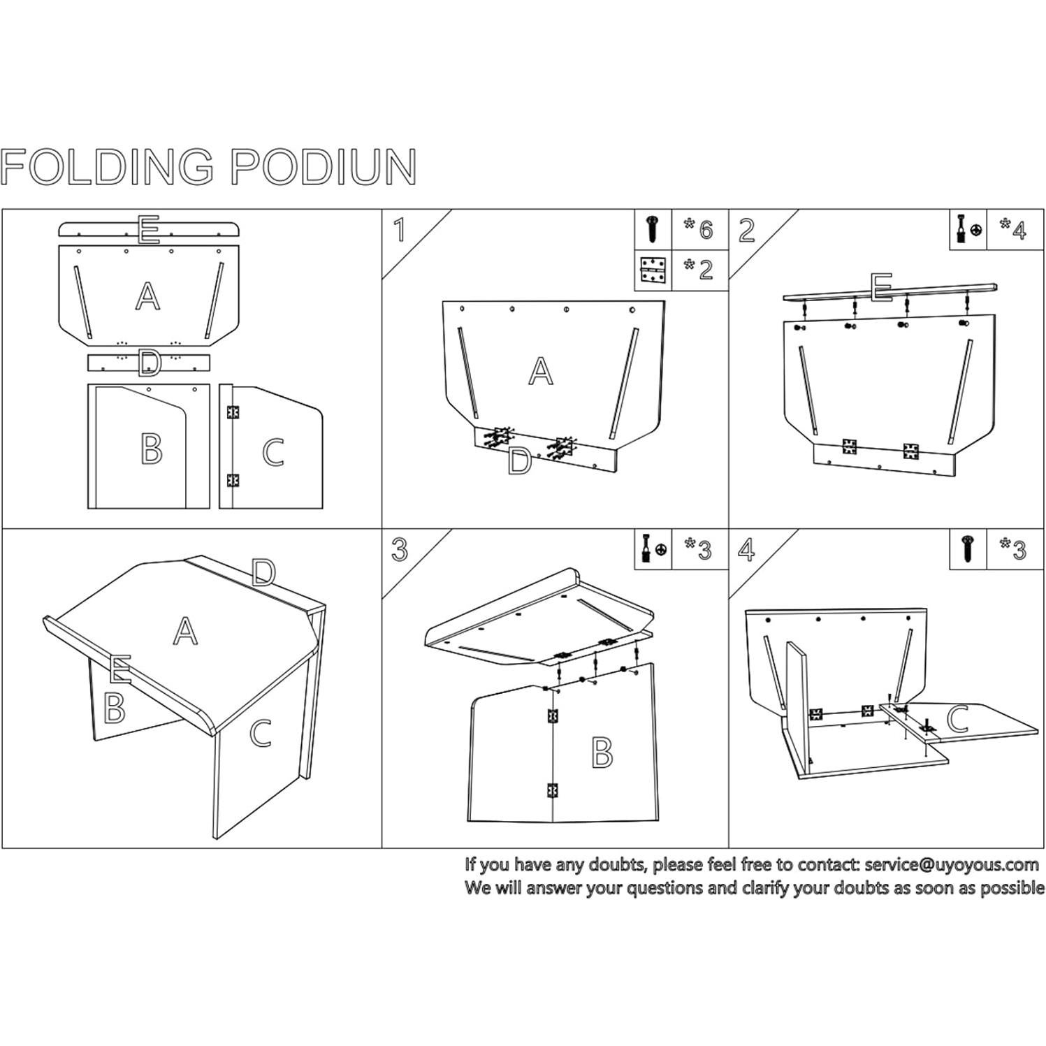 Atril de Mesa Plegable Nisorpa, Soporte Portátil para Presentaciones