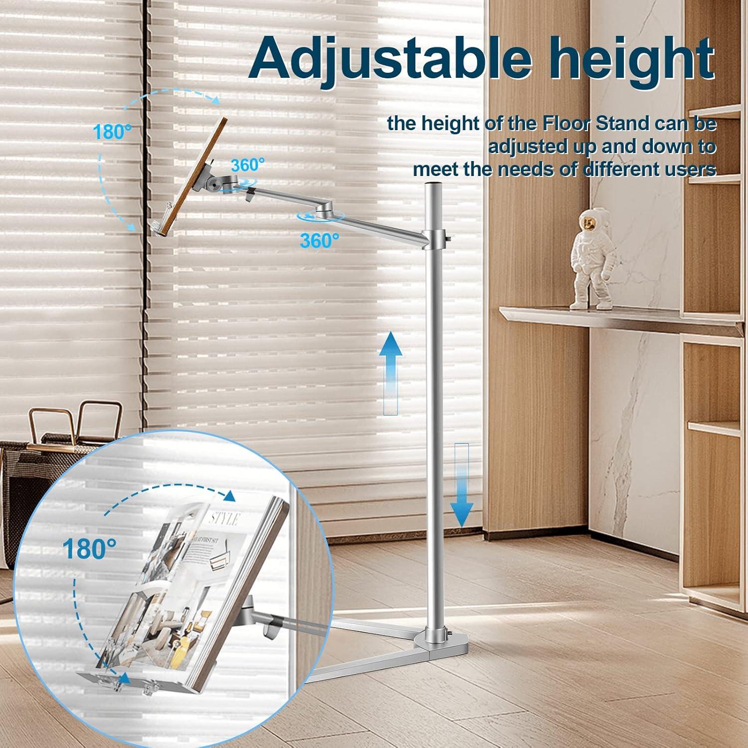 Soporte para Libros Shikha Ajustable con Base de Madera y Aluminio