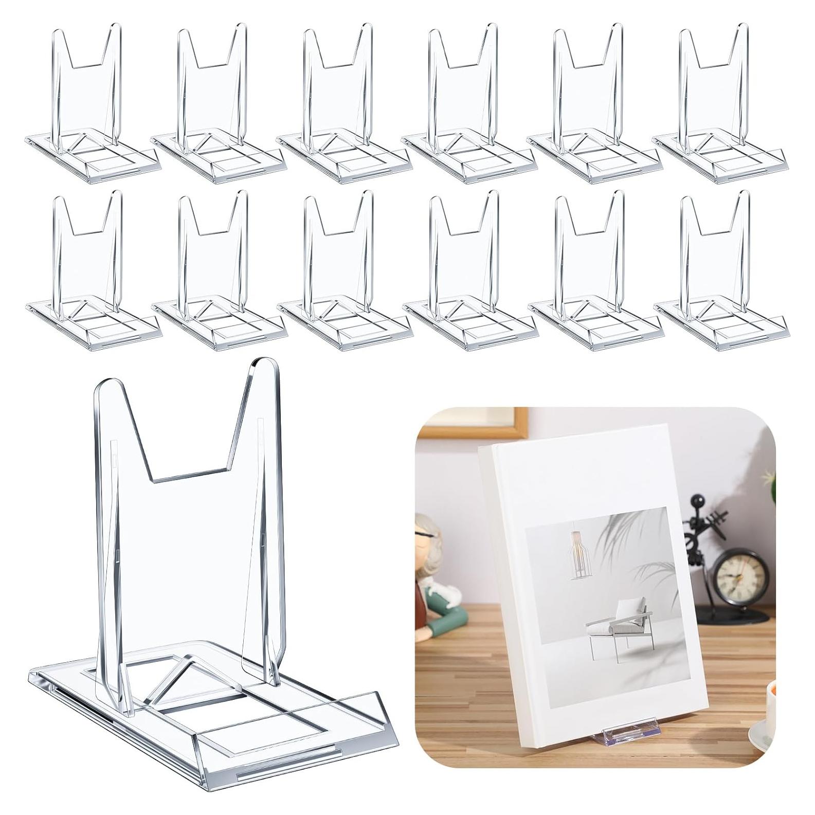 Paquete de 12 Soportes de Libro Acrílico Memorywuu 10.67 cm