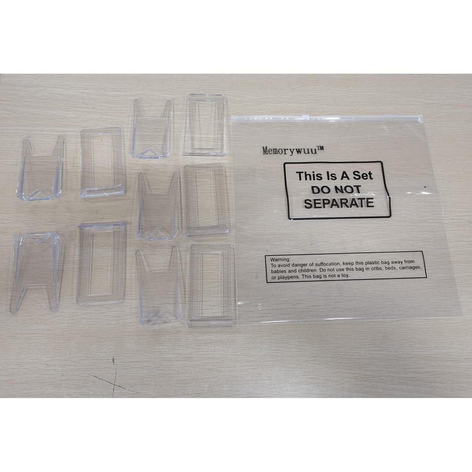 Paquete de 12 Soportes de Libro Acrílico Memorywuu 10.67 cm