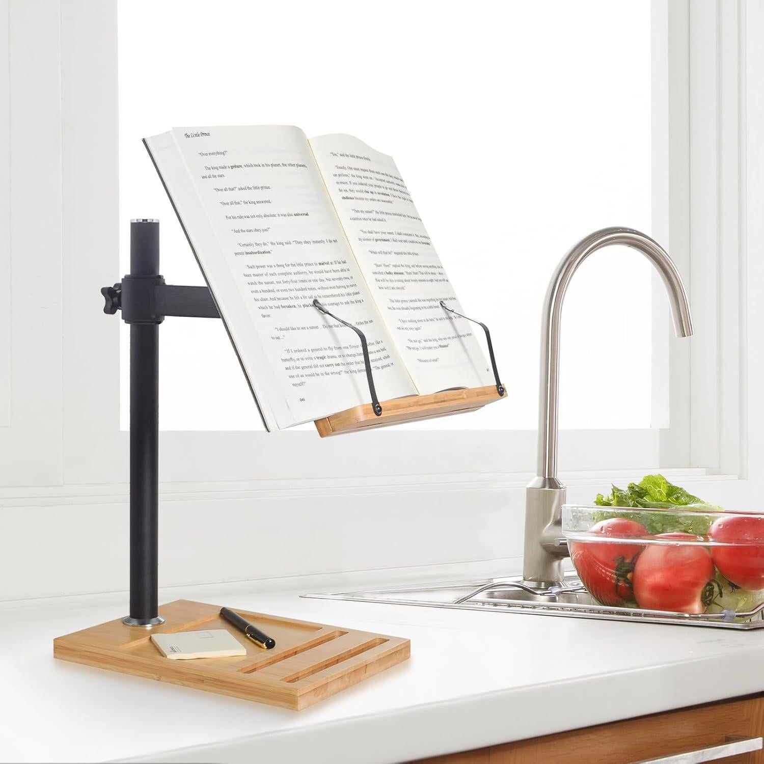 Soporte de Libro Ajustable wishacc para Escritorio 27.94x20.57cm