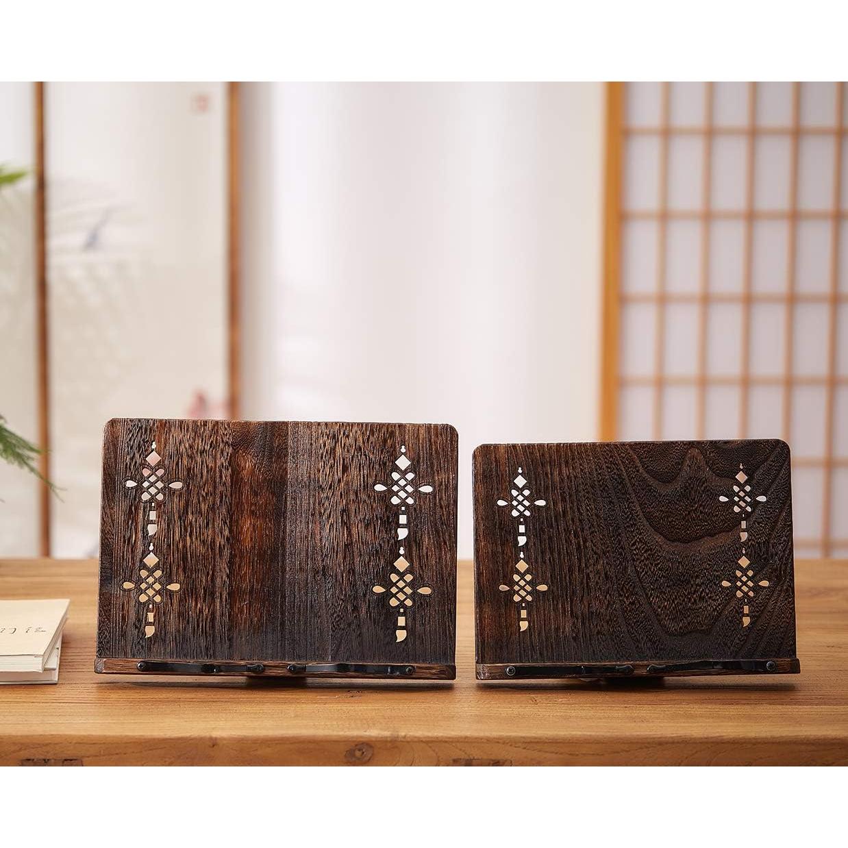 Soporte de Libro Plegable SINOBEST Madera Ajustable 33.5x24.1cm