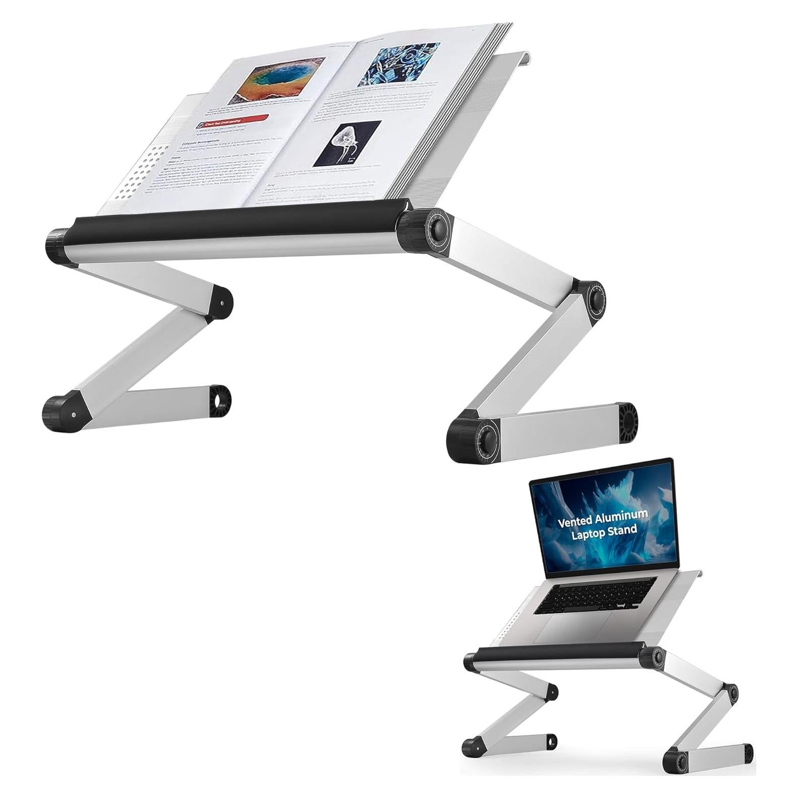 Soporte de Libro Ajustable Uncaged Ergonomics Plata 56x28cm