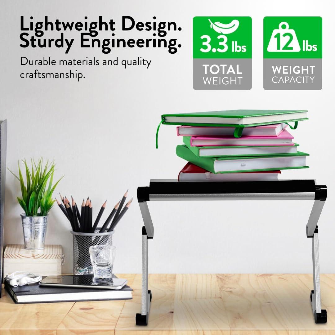 Soporte de Libro Ajustable Uncaged Ergonomics Plata 56x28cm