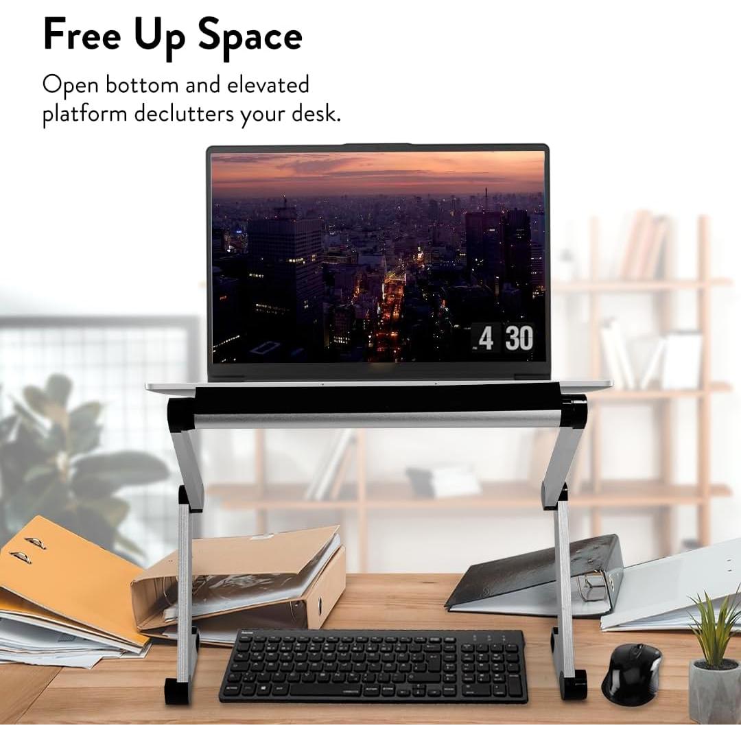 Soporte de Libro Ajustable Uncaged Ergonomics Plata 56x28cm