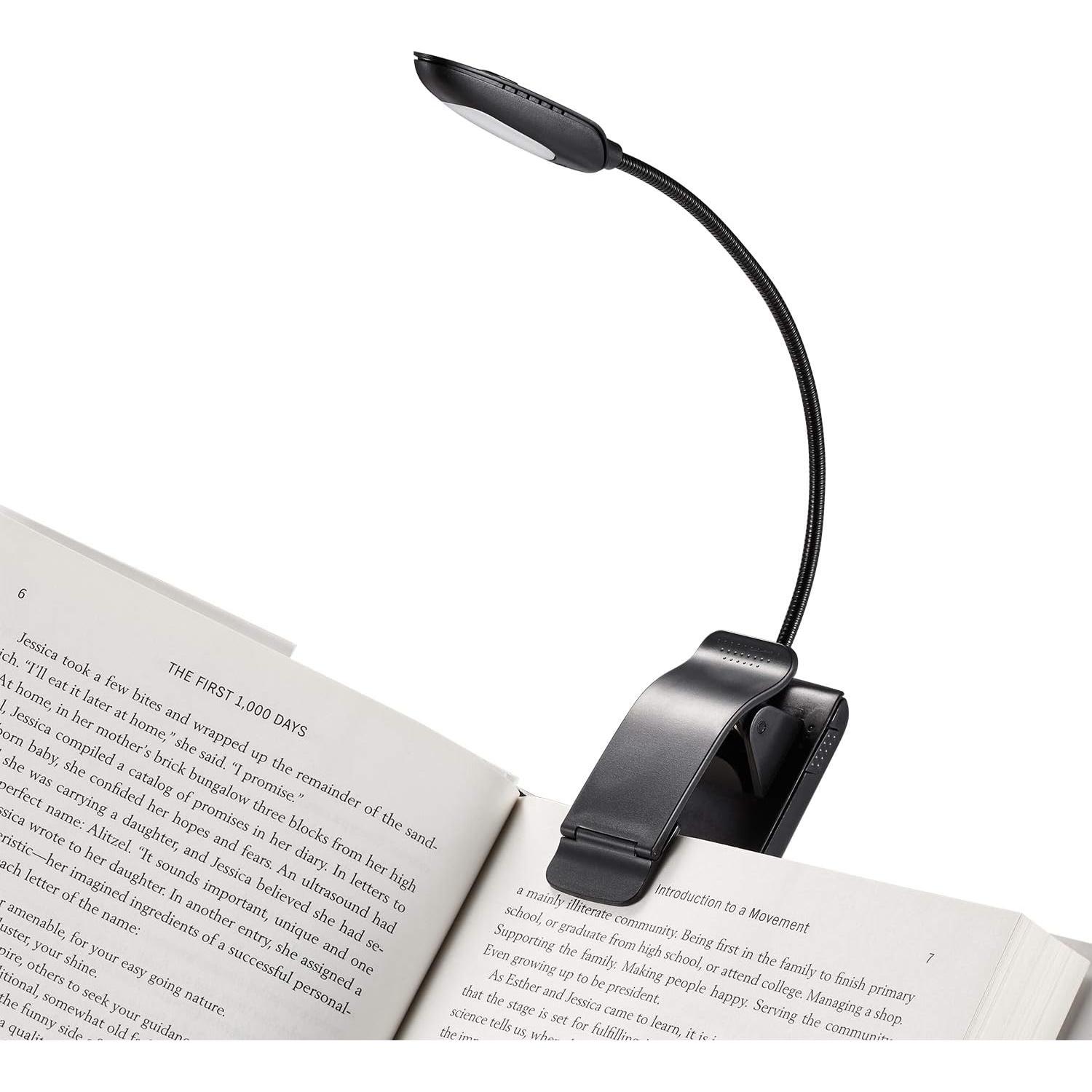 Soporte de Libros Esenciales Superiores con Luz LED Ajustable