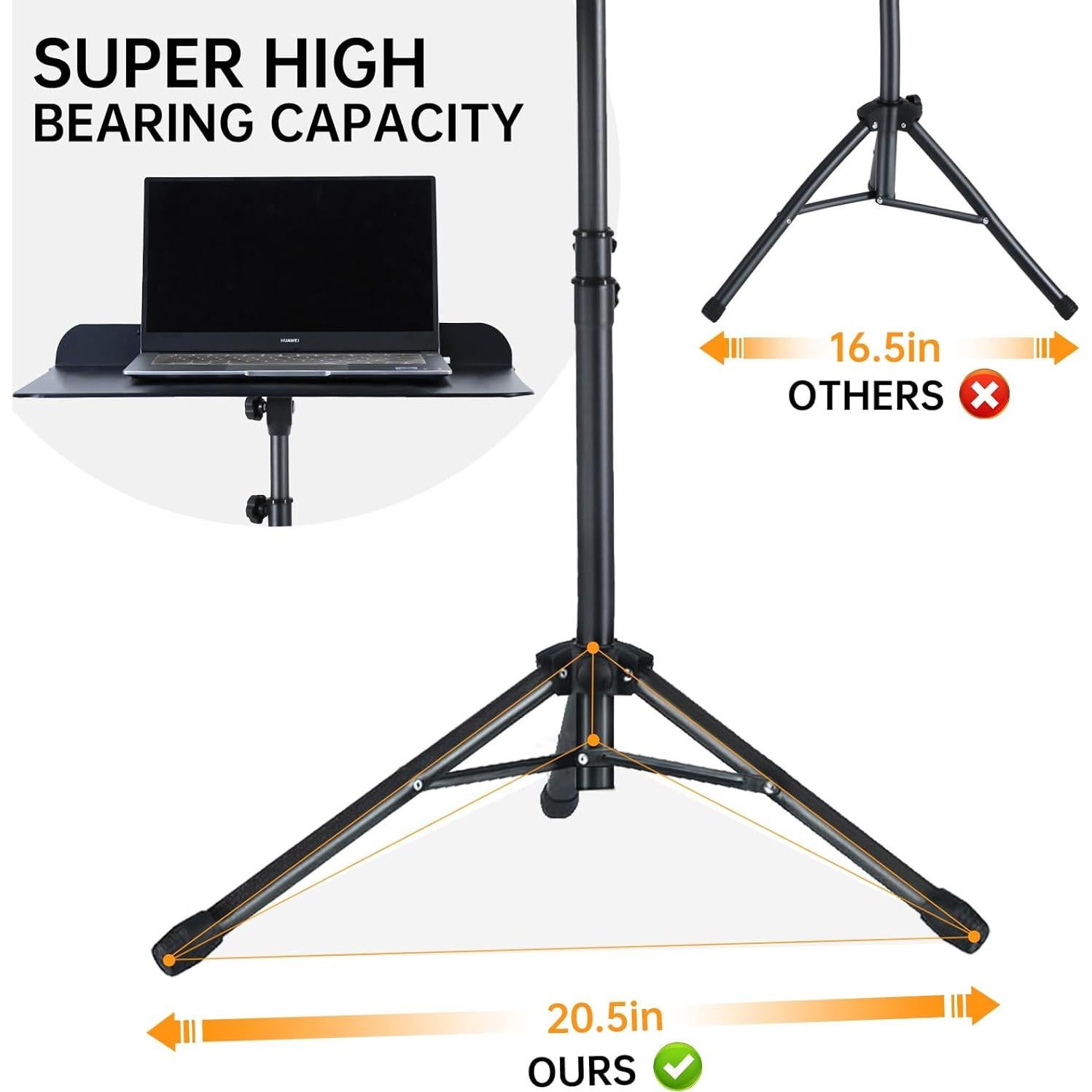Soporte de Partituras AODSK UAS-M55 Plegable Ajustable 70-145cm