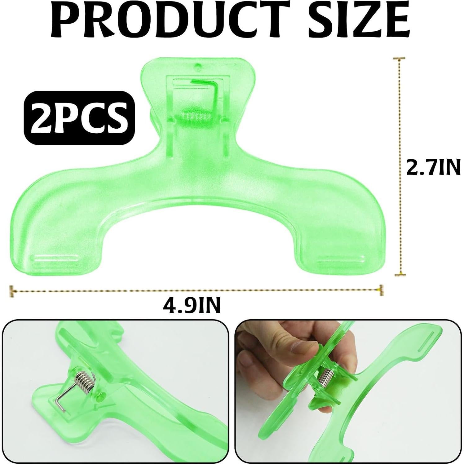 2 Sujetadores de Páginas Transparentes HINGTAI para Leer