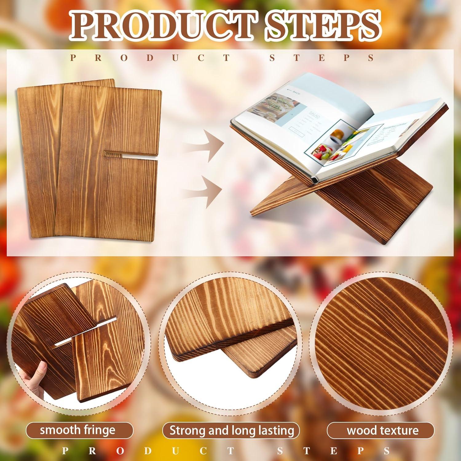 Soporte para Libros Geetery de Madera de Bambú 26x18 cm