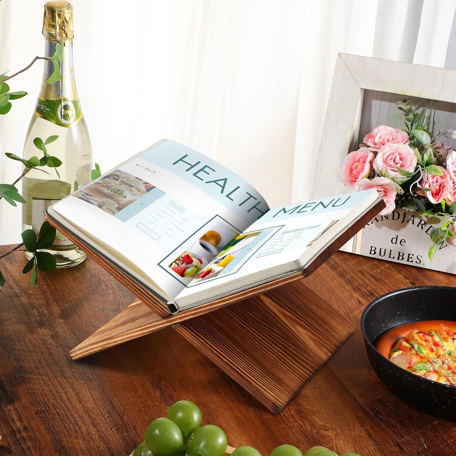 Soporte para Libros Geetery de Madera de Bambú 26x18 cm