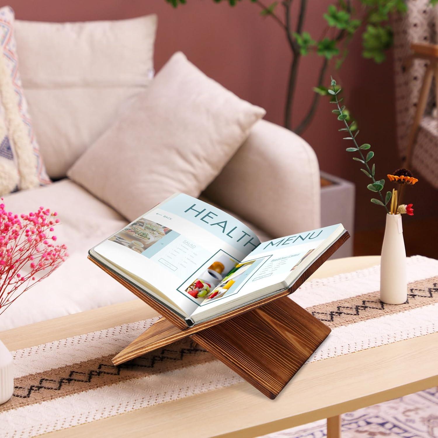 Soporte para Libros Geetery de Madera de Bambú 26x18 cm