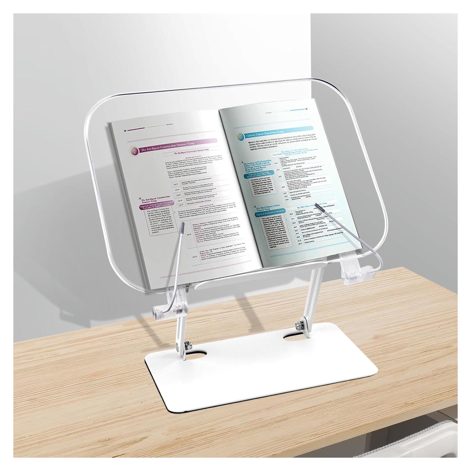 Soporte de Libro Acrílico VECOFO - Versátil y Elegante 1.36kg