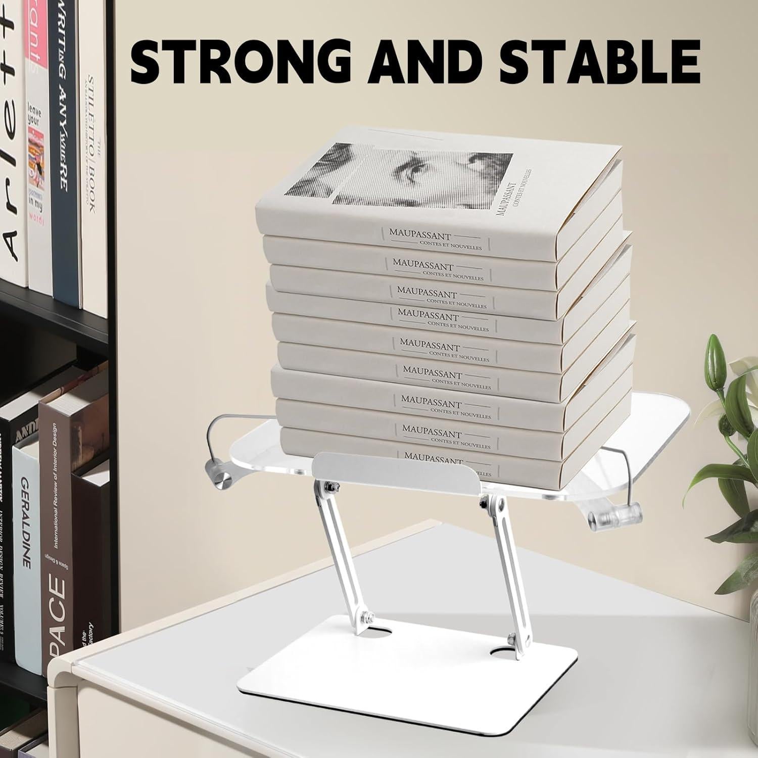 Soporte de Libro Acrílico VECOFO - Versátil y Elegante 1.36kg