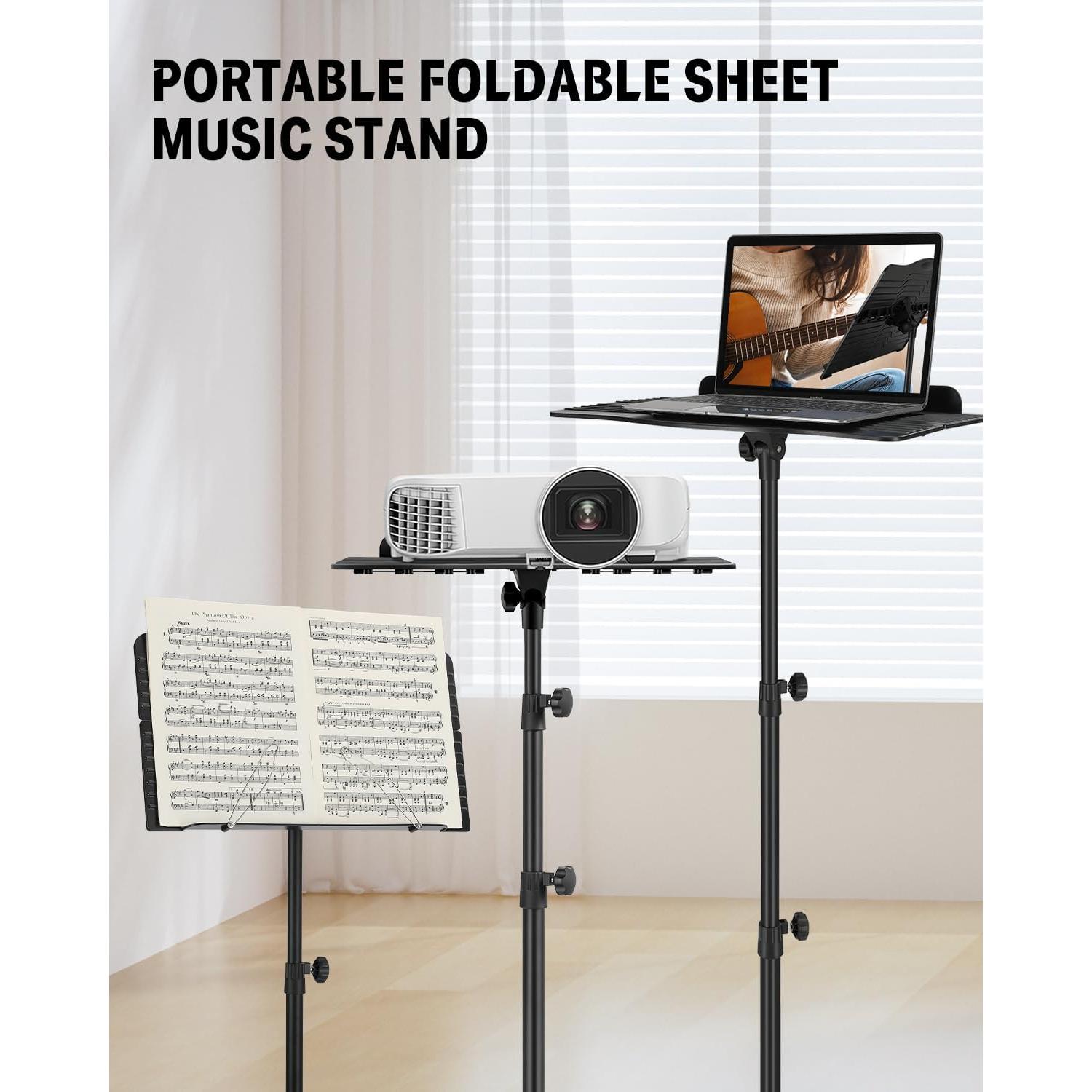 Soporte de Partituras Donner DMS-1 con Luz Ajustable 41.91-144.78 cm