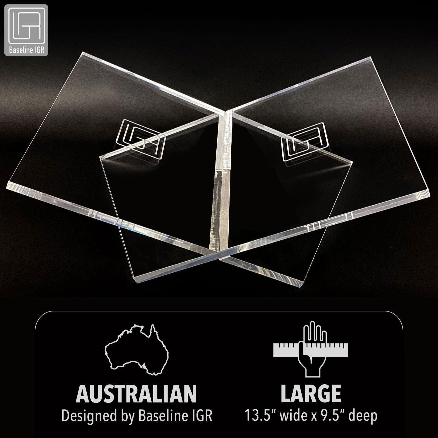 Soporte de Libro Acrílico Claro Baseline IGR Grande 32x24x14 cm