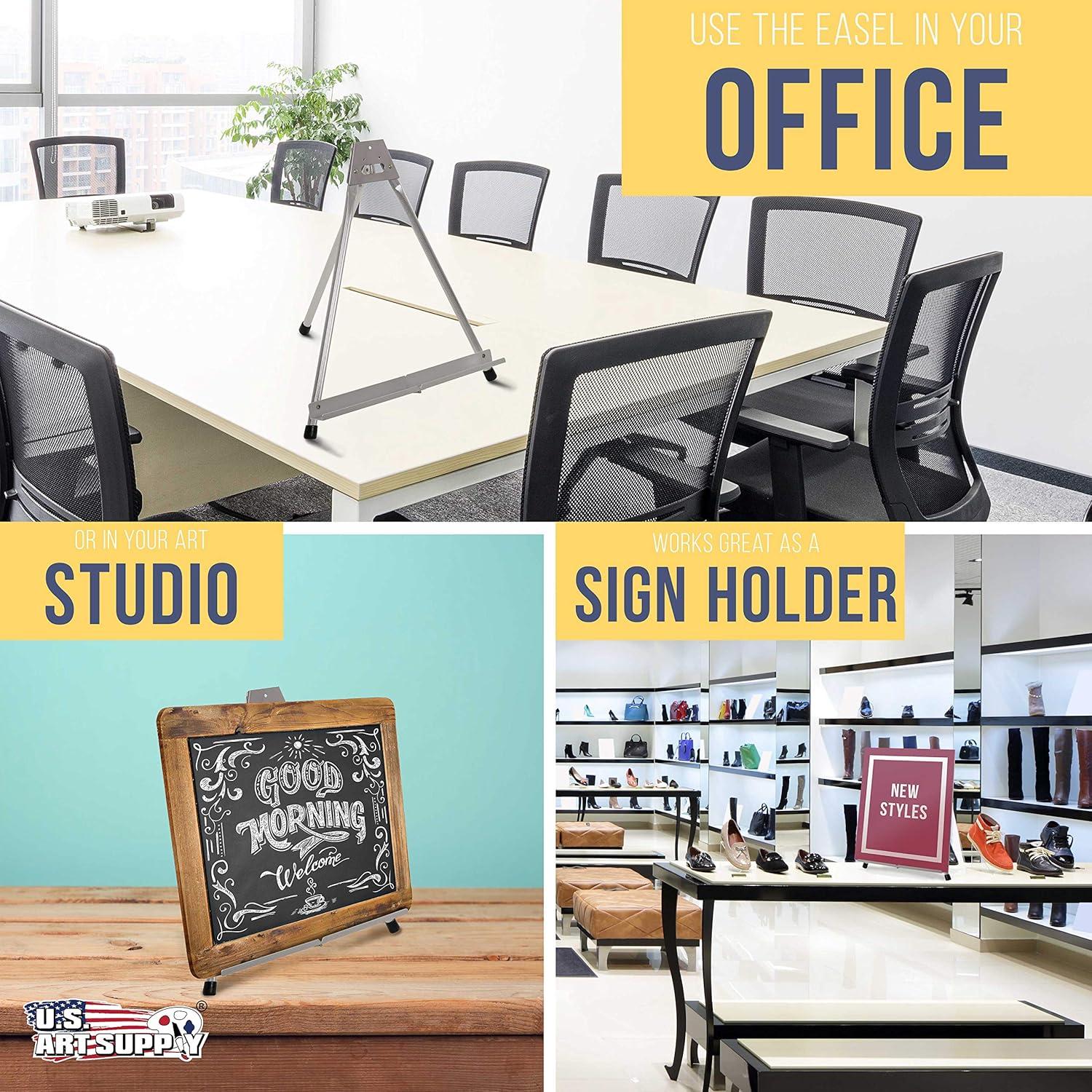 Caballete de Mesa Plegable Aluminio Suministro de Arte 38 cm