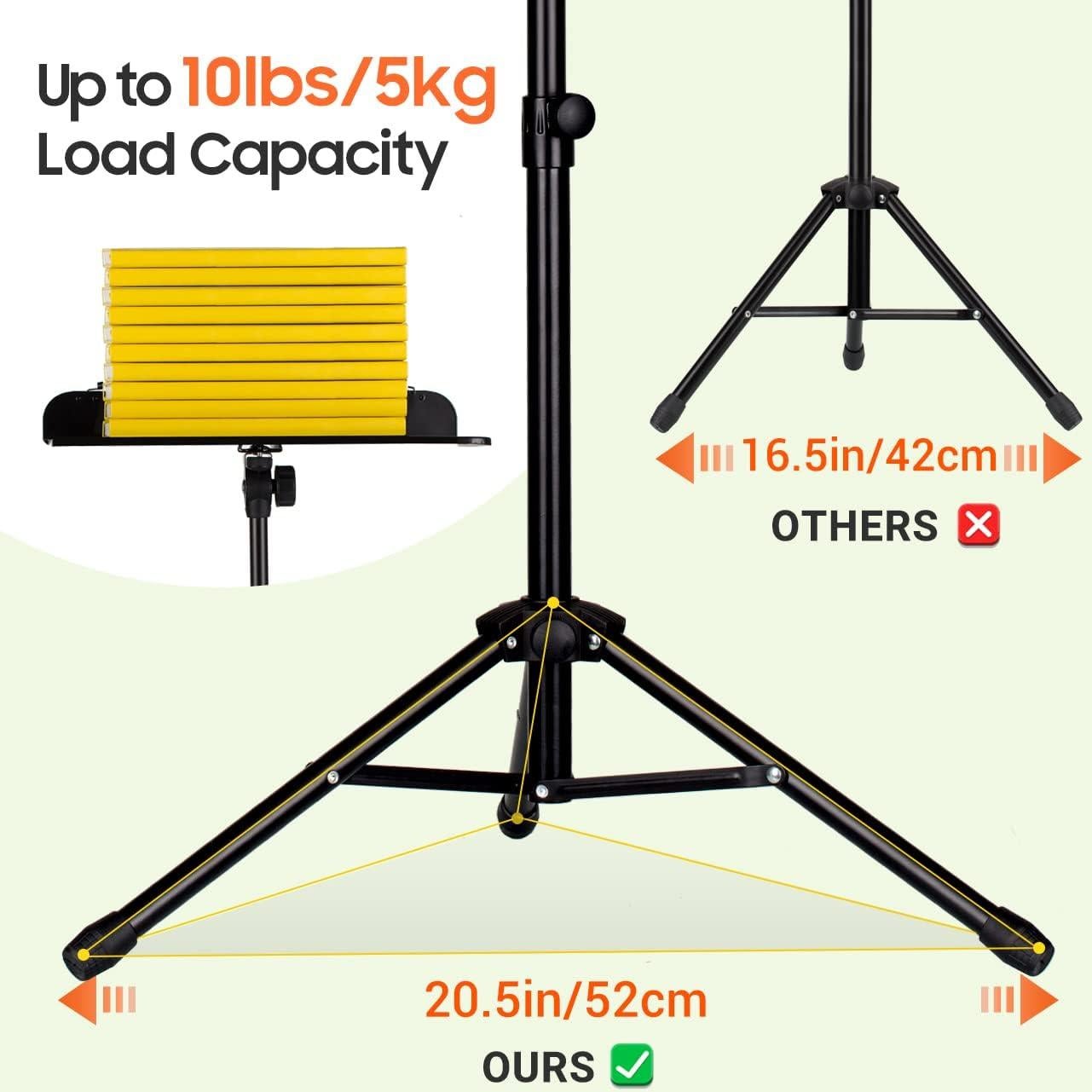 Soporte de Partituras CAHAYA Ajustable 3 en 1 80-142 cm