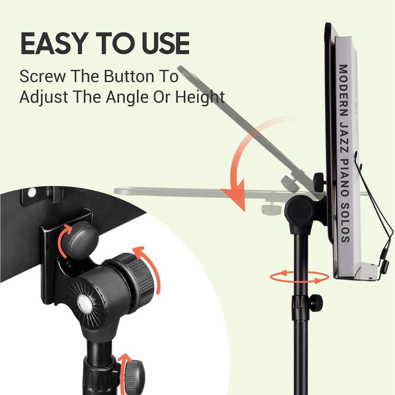 Soporte de Partituras CAHAYA Ajustable 3 en 1 80-142 cm