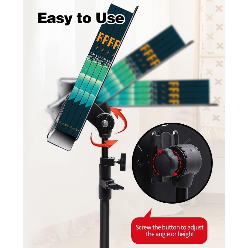 Soporte de Partituras Ajustable con Bolsa de Transporte - 1 Paquete