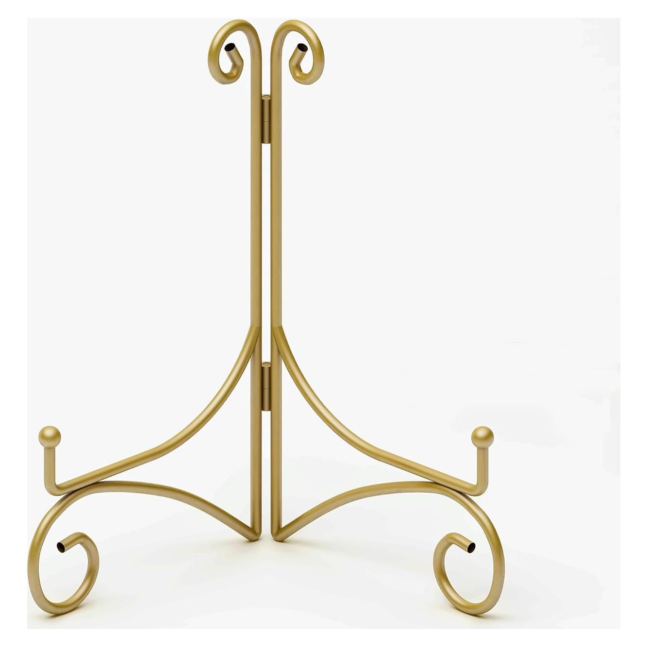 Soporte de Placa Plegable HEMYLU 30.48 cm Dorado para Exhibición
