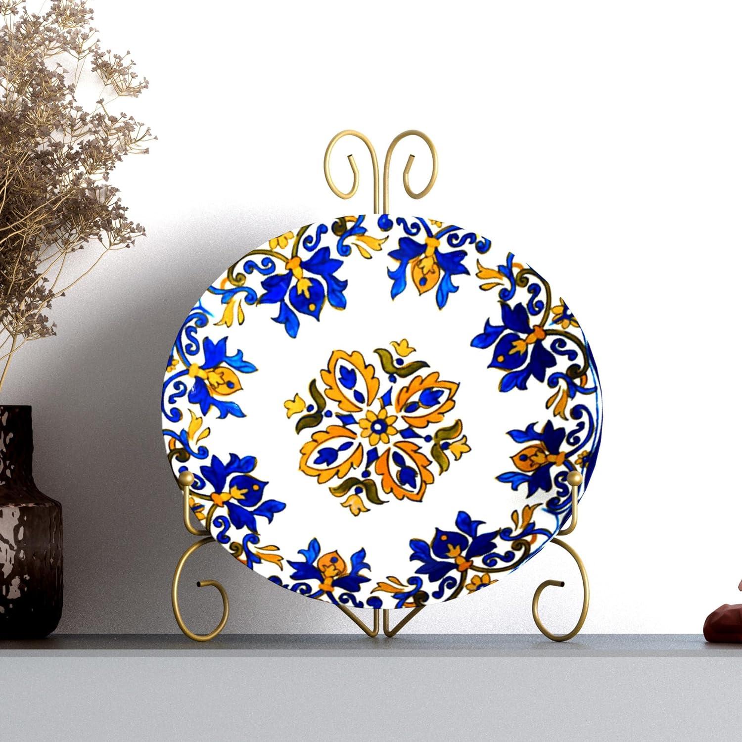 Soporte de Placa Plegable HEMYLU 30.48 cm Dorado para Exhibición