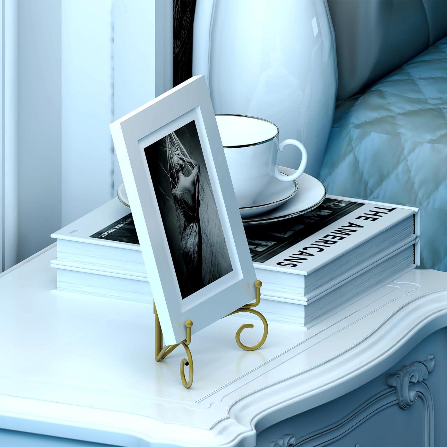 Soporte de Placa Plegable HEMYLU 30.48 cm Dorado para Exhibición