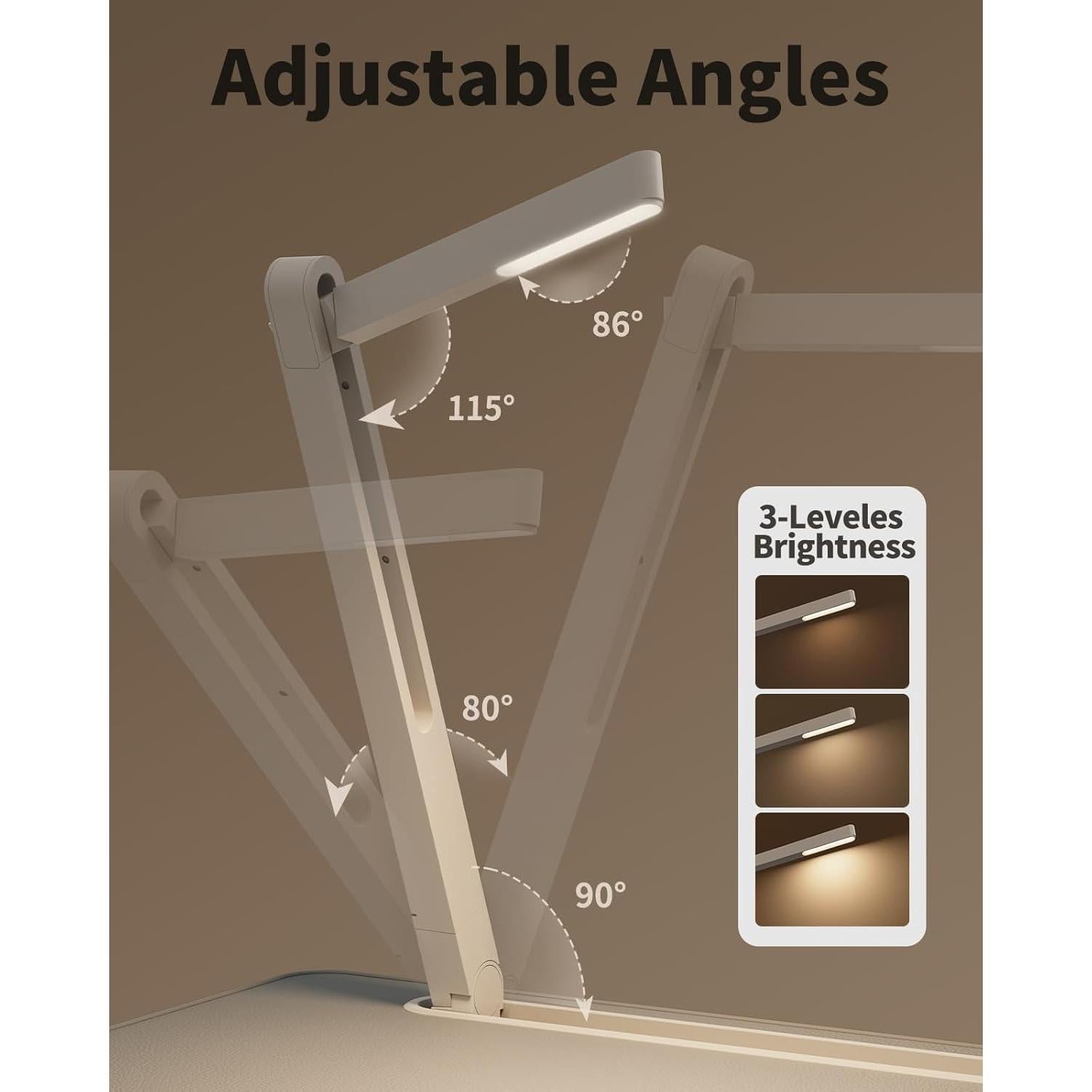 Mesa de Cama para Laptop SAIJI XXL con Luz LED Ajustable