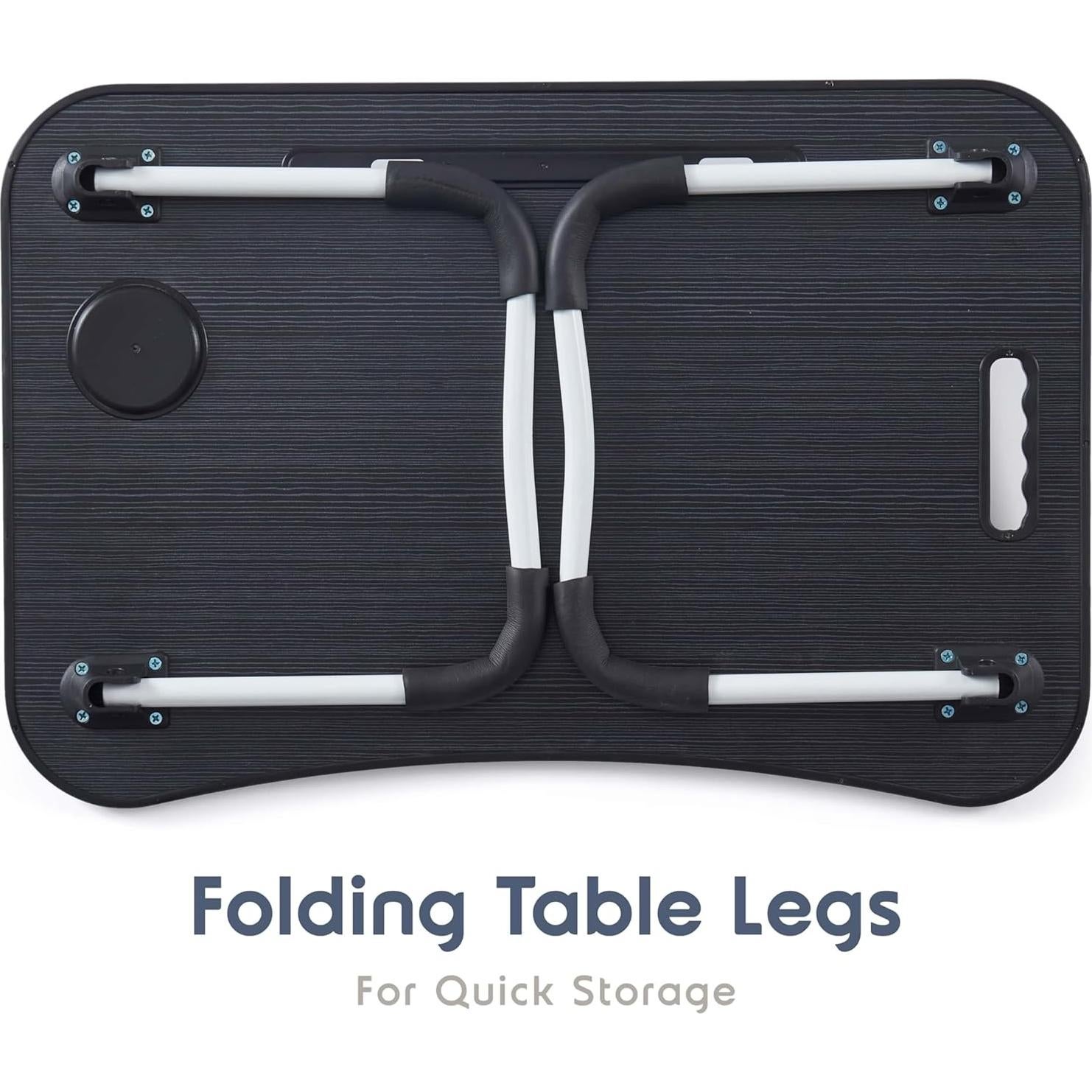 Mesa de bandeja para cama Nestl, portátil y ajustable, 39.37x59.69cm