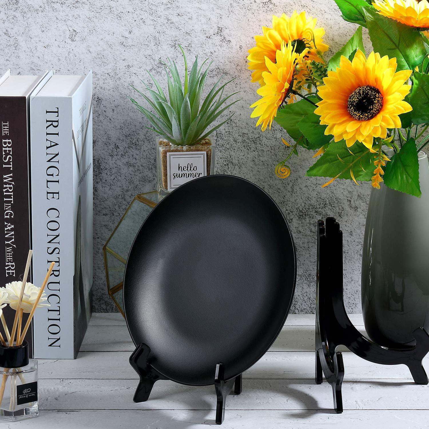 Paquete de 6 Soportes de Acrílico 18 cm Hestya para Platos y Fotos