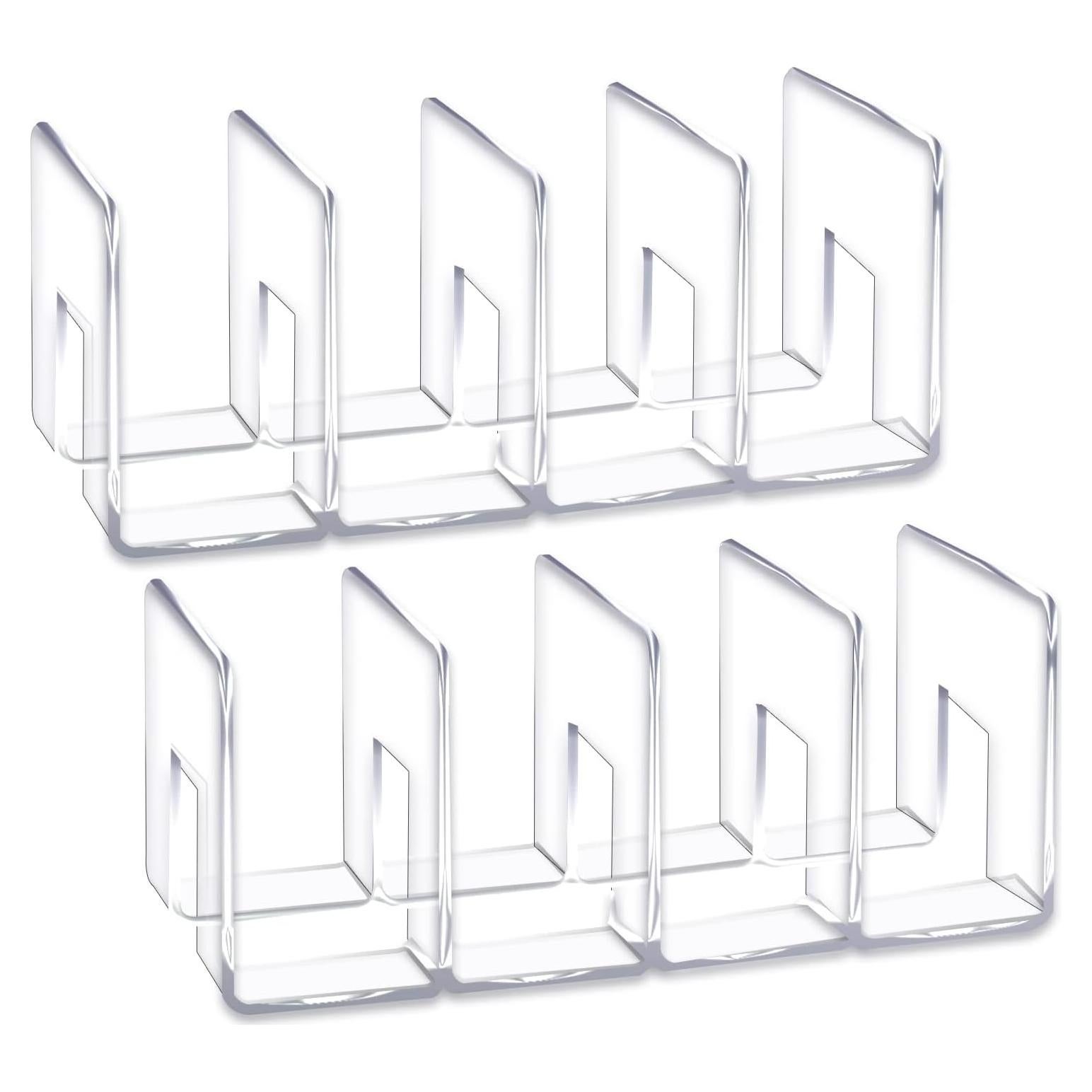 Organizador de Archivos Acrílico YAGELI 4 Secciones Transparente