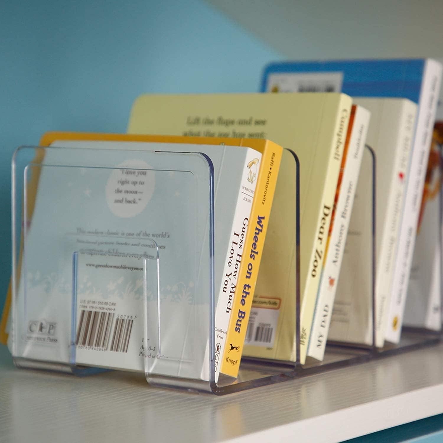 Organizador de Archivos Acrílico YAGELI 4 Secciones Transparente