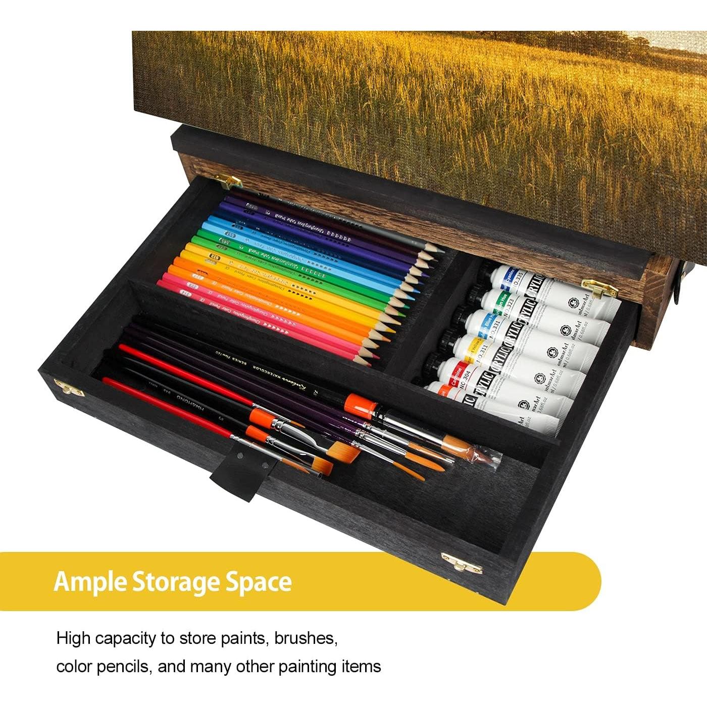 Caballete de Madera Rústica Ajustable J JACKCUBE DESIGN 26.2x35.6cm