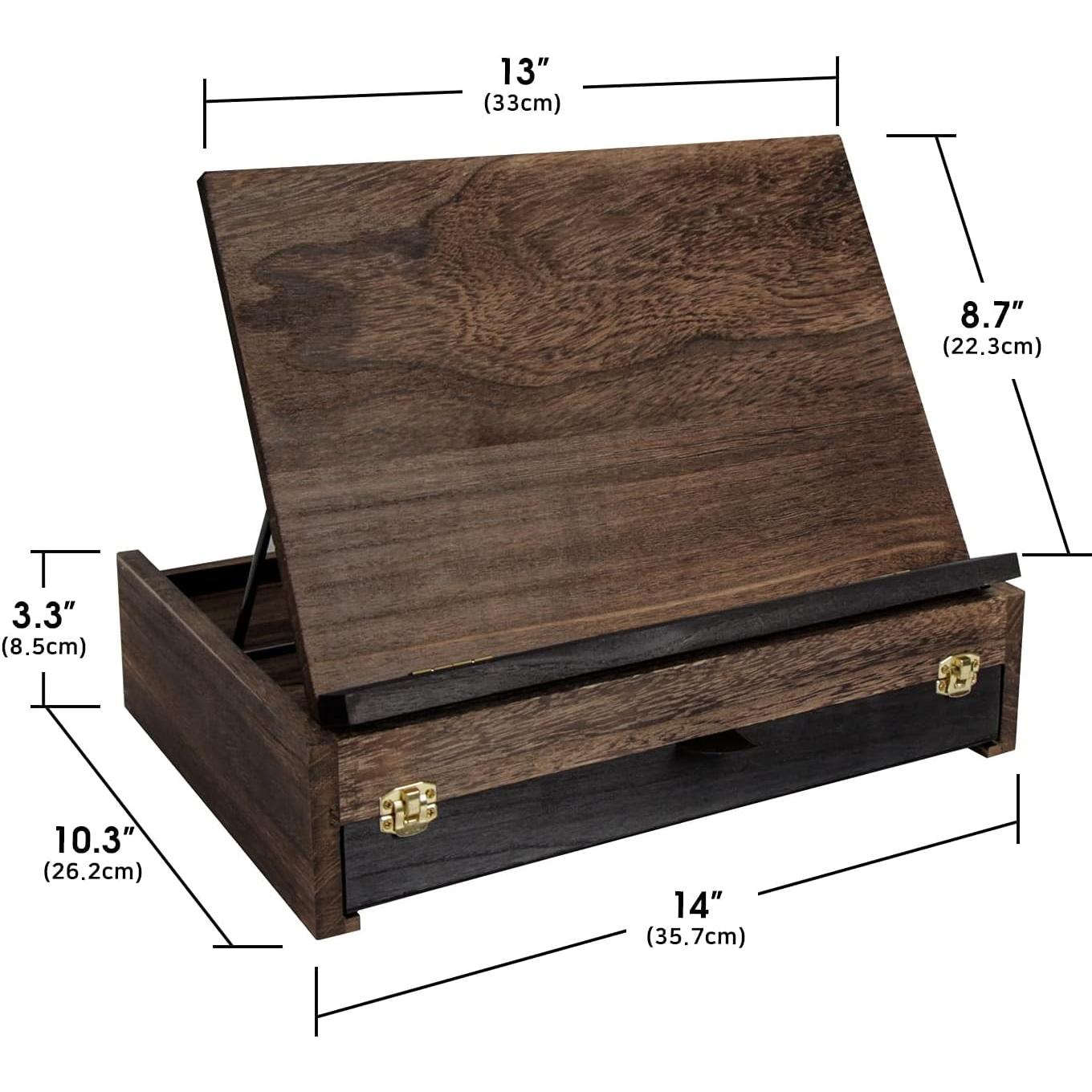 Caballete de Madera Rústica Ajustable J JACKCUBE DESIGN 26.2x35.6cm