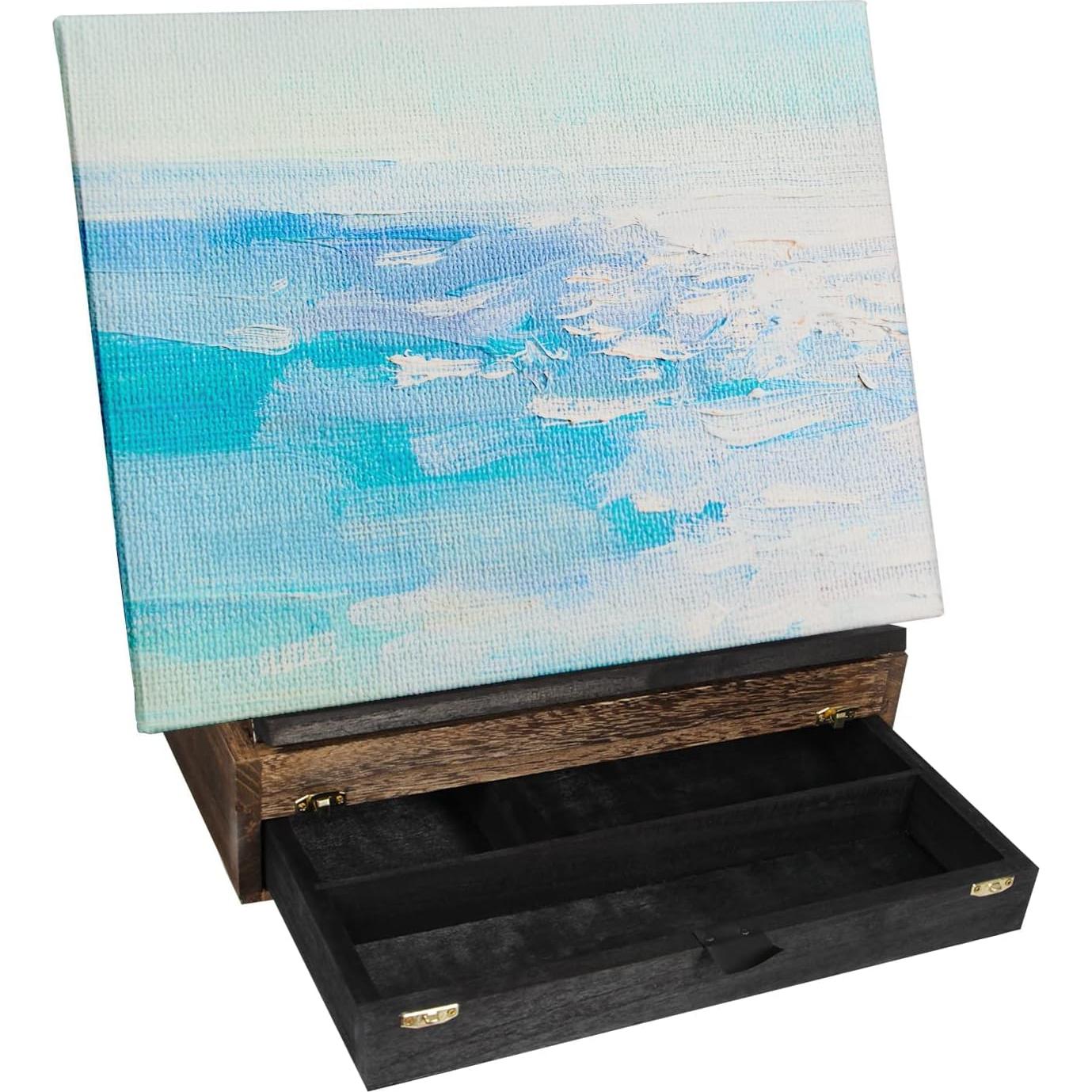 Caballete de Madera Rústica Ajustable J JACKCUBE DESIGN 26.2x35.6cm