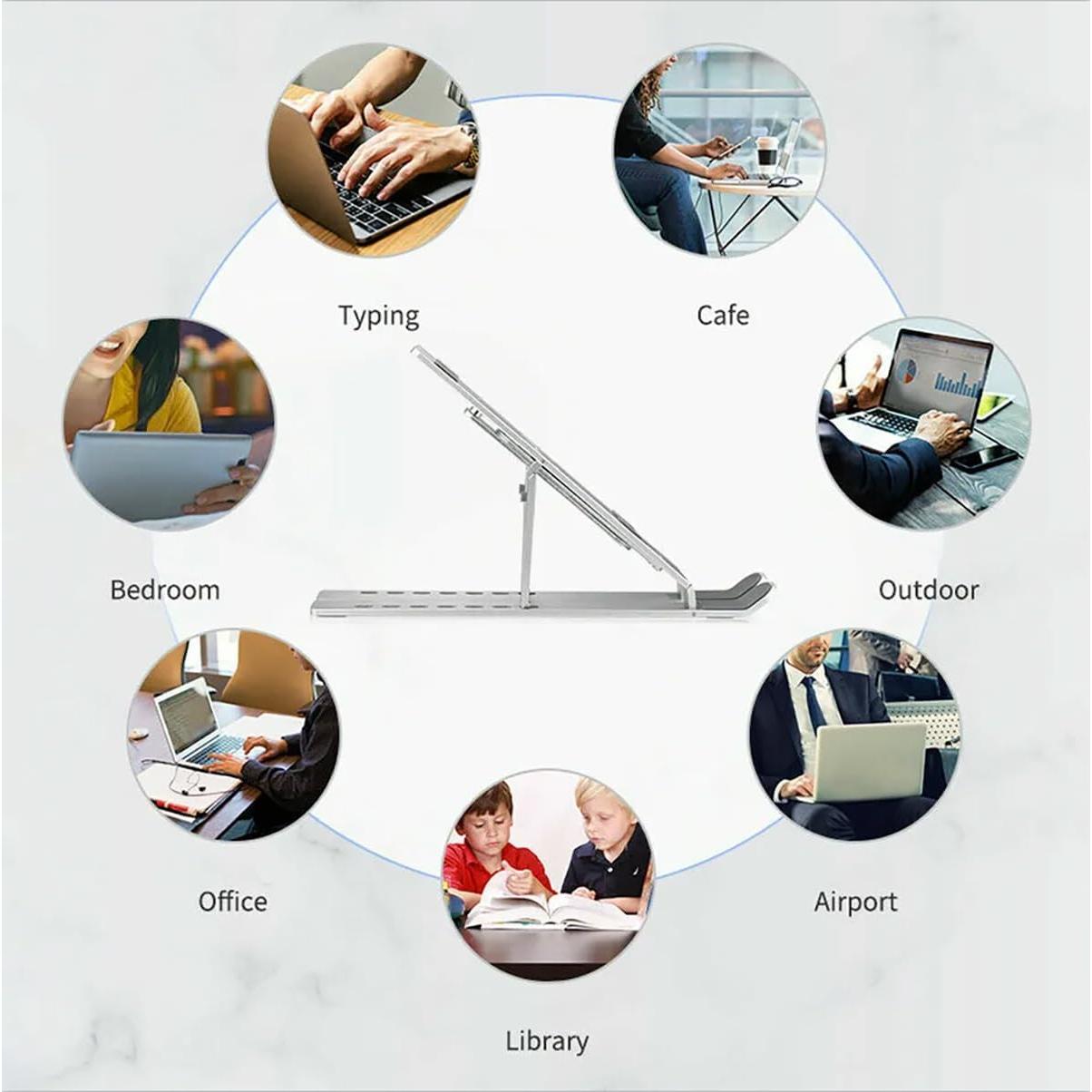 Soporte Portátil para Laptop FORCHN Ajustable Ergonómico Aluminio