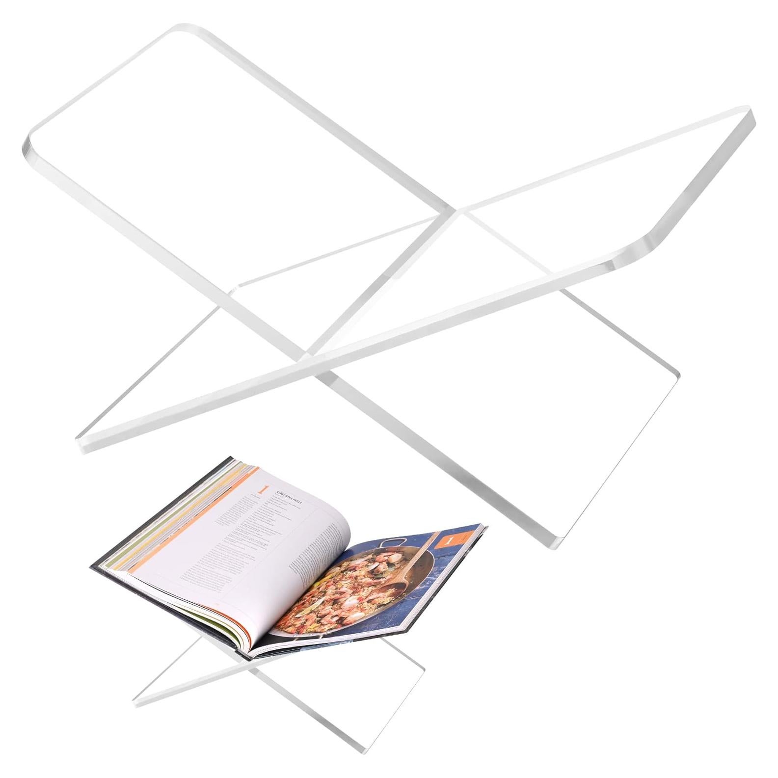 Soporte de Libros Acrílico DECORANY 27.9 x 17.8 cm - 2 Piezas