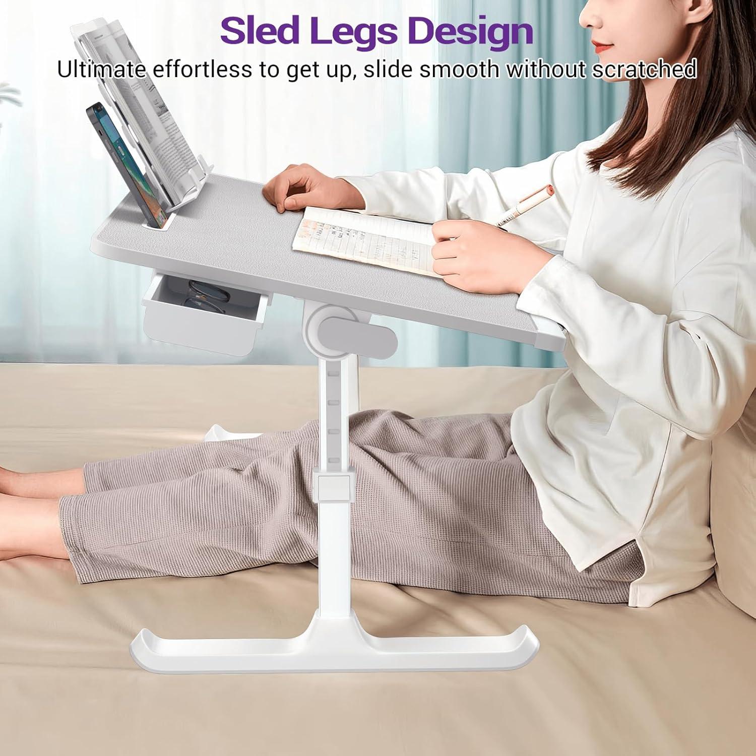 Mesa de Cama Ajustable NEARPOW para Laptop y Escritura - Gris