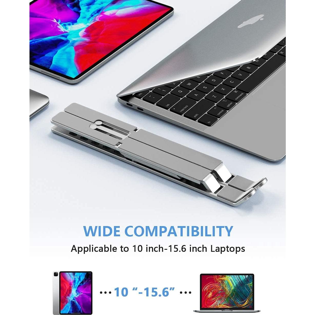 Soporte Ajustable para Laptop ZSIMC de Aluminio Plegable 27.3 cm