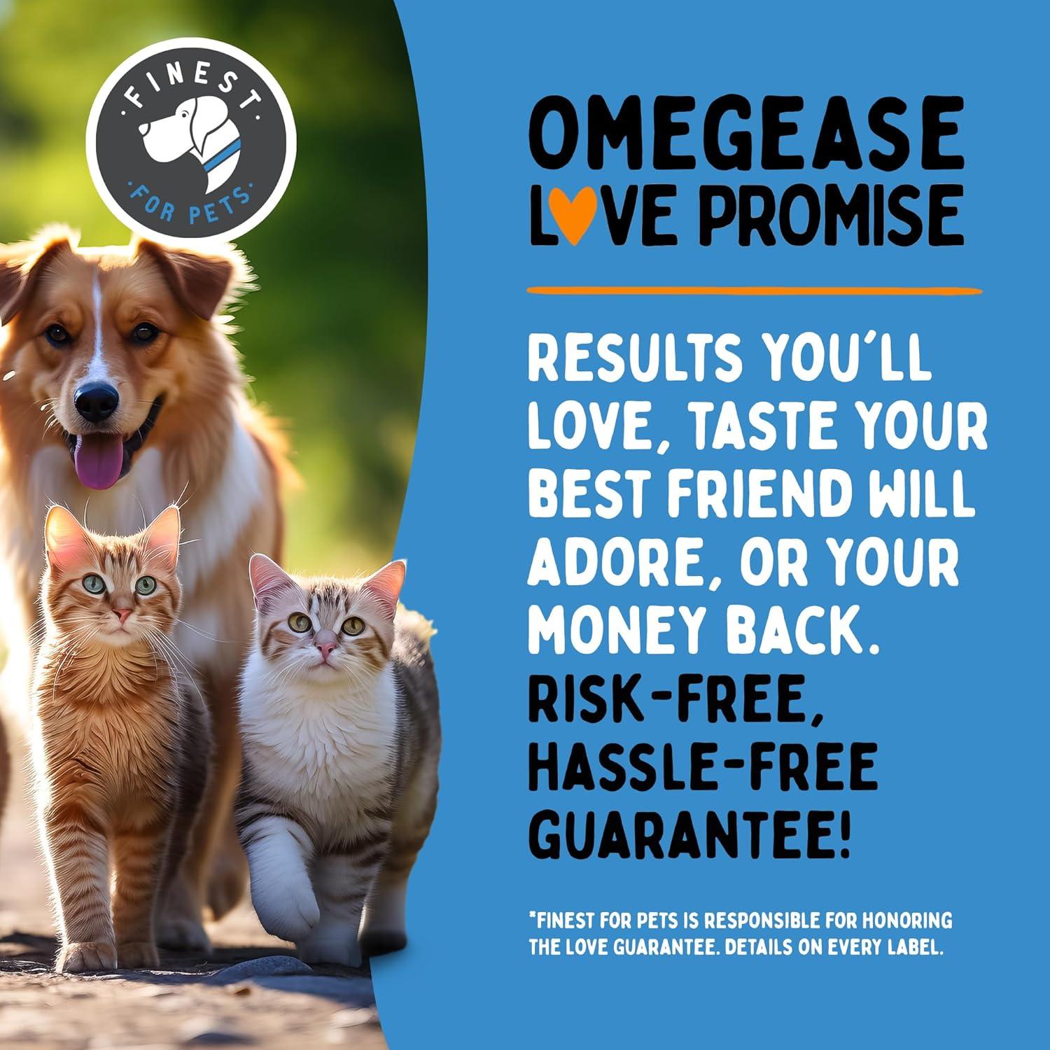 Omegease Aceite de Pescado 227g para Perros y Gatos - Omega 3 Puro