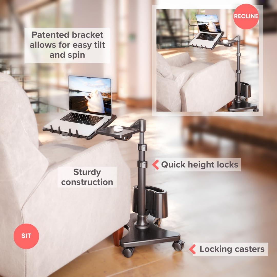 Soporte de Laptop LEVO G2 Rodante Ergonómico 33x33 cm