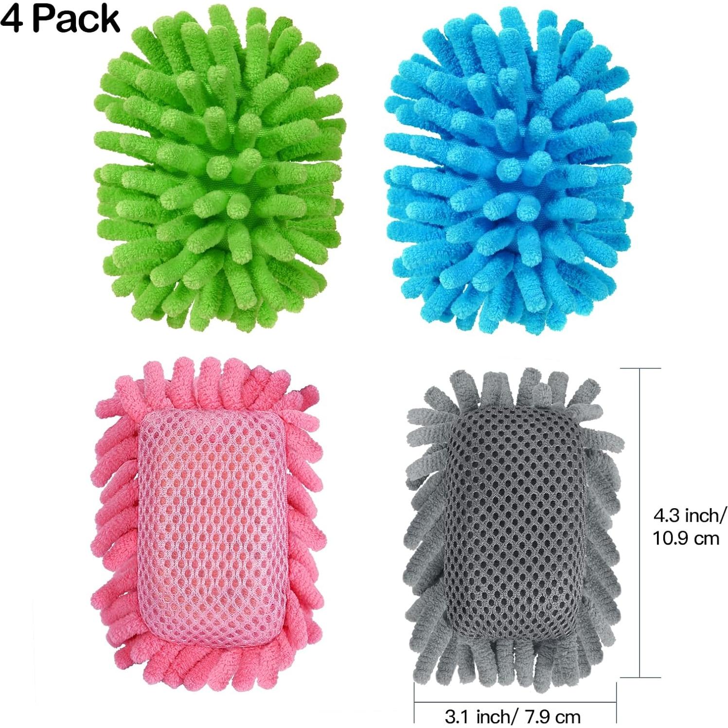 Borrador de Pizarra Blanca Magnético SITHON 4 Piezas Microfibra