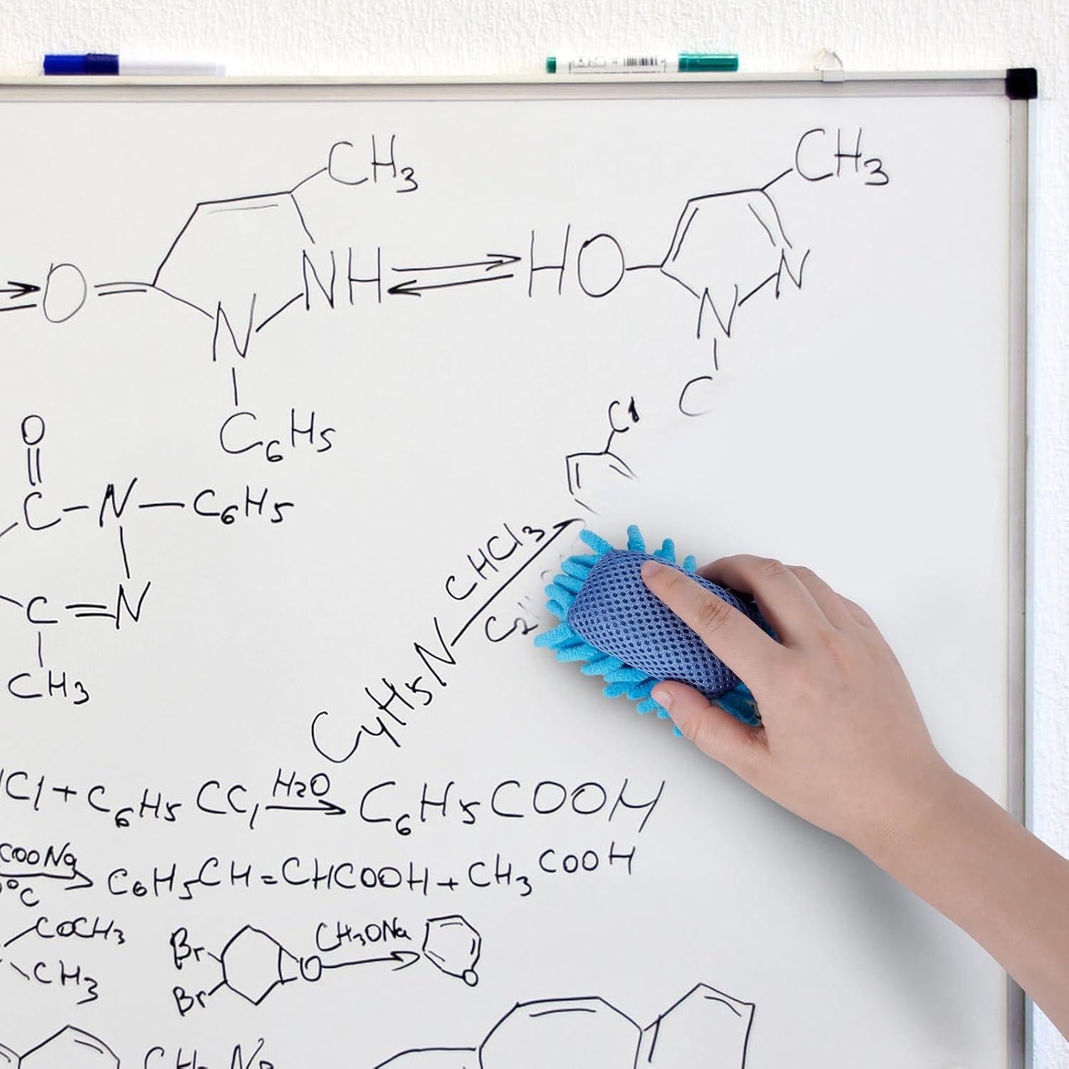 Borrador de Pizarra Blanca Magnético SITHON 4 Piezas Microfibra